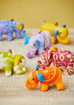 Elephant Recycled Sari Christmas Tree Decoration