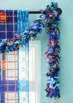 Recycled Sari Eco Tinsel/Garland - Blue