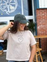 Smiley Face Lemon Embroidered T-Shirt