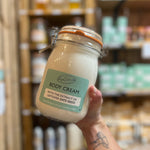 Refillable Natural Body Cream with Aloe Vera + Cocoa Butter