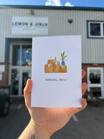 Unpacking Party! Greetings Card