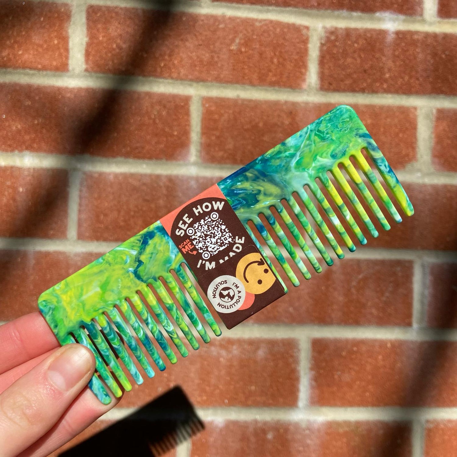 100% Recycled Plastic Hair Comb