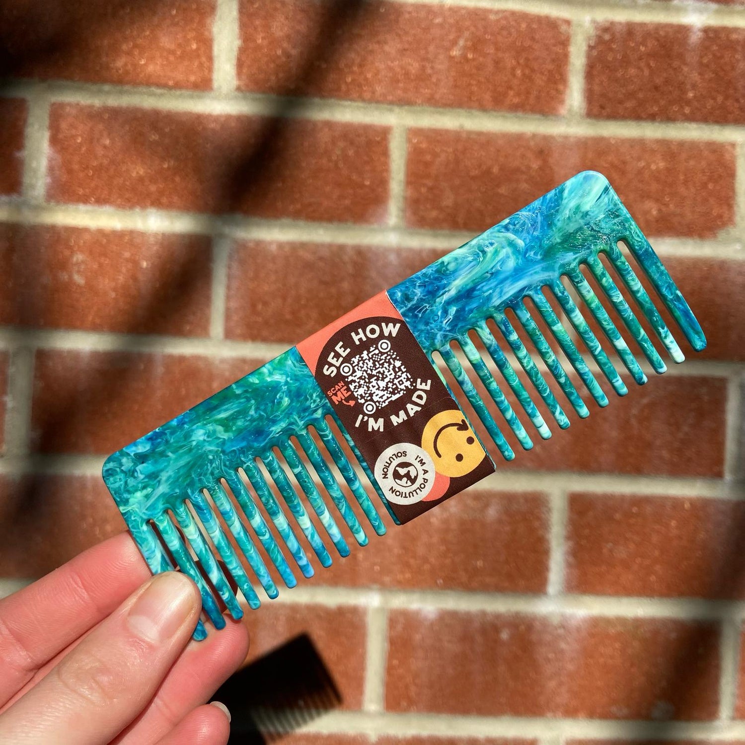 100% Recycled Plastic Hair Comb