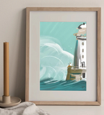 'Lighthouse Tea' Yaz Baxter Print