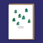Christmas Trees 'Seasons Greetings' Card