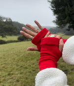 Recycled Cashmere Fingerless Gloves