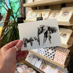 Elephant Watercolour Greetings Card