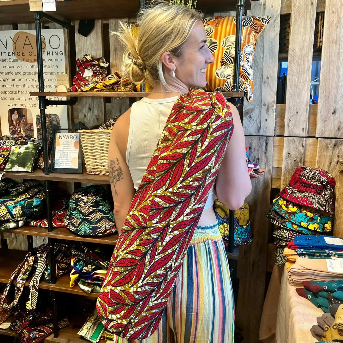 Kitenge Yoga Bags