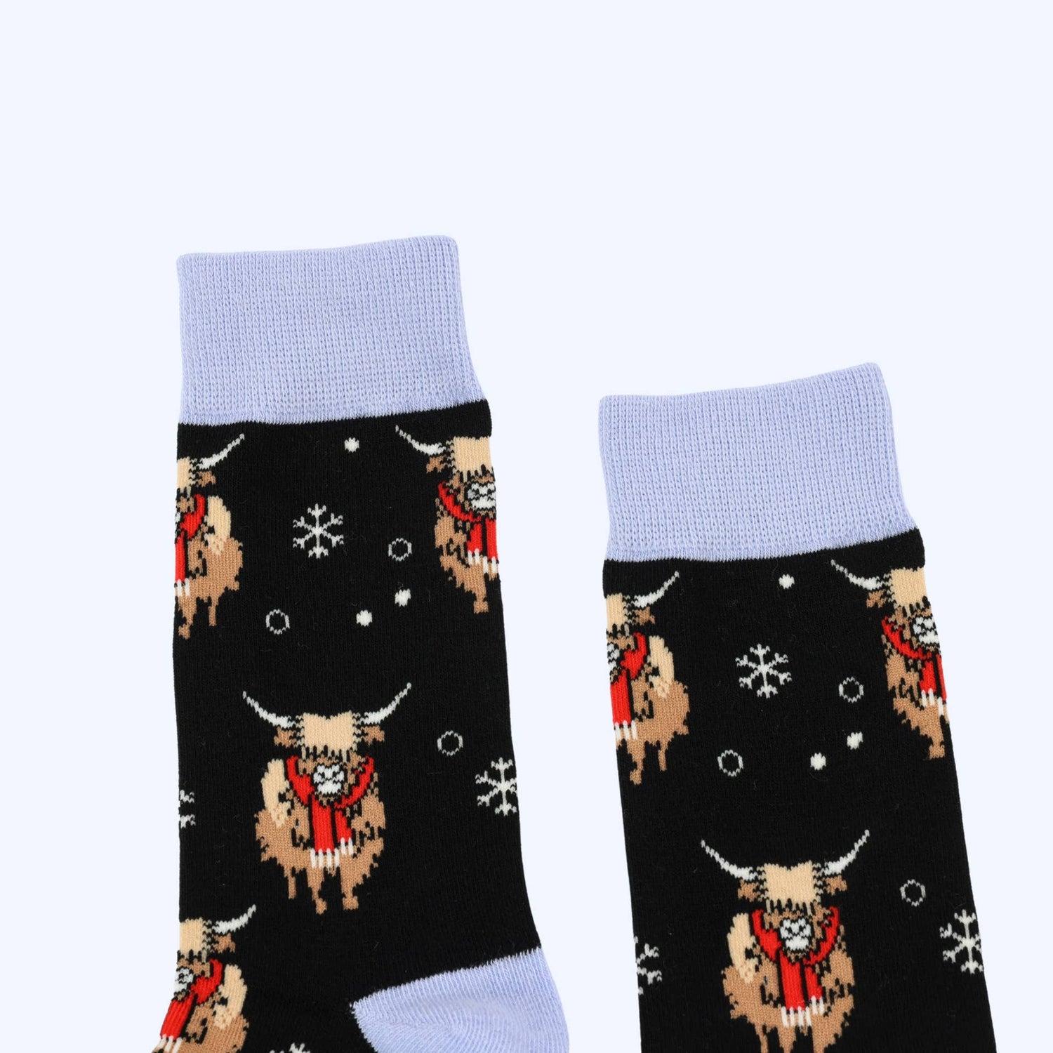 Christmas Highland Cow Socks