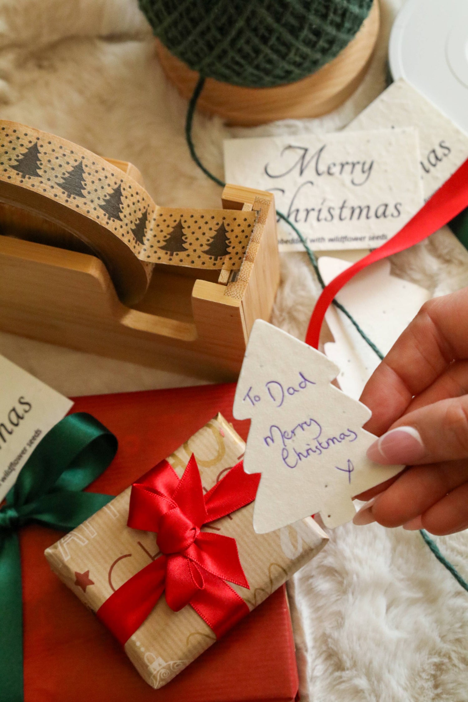 Bamboo Tape Dispenser