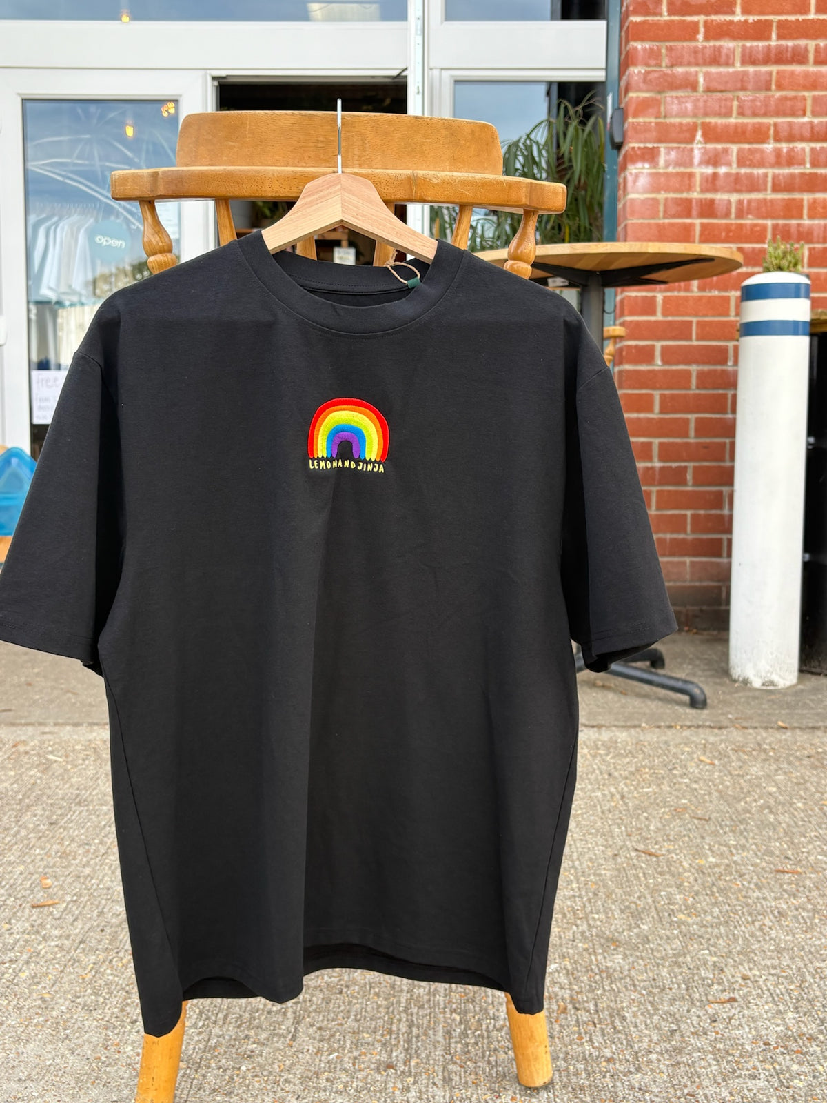 Rainbow Embroidered T-Shirt