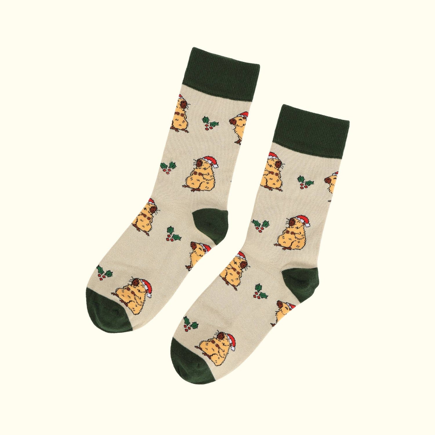 Christmas Capybara Socks
