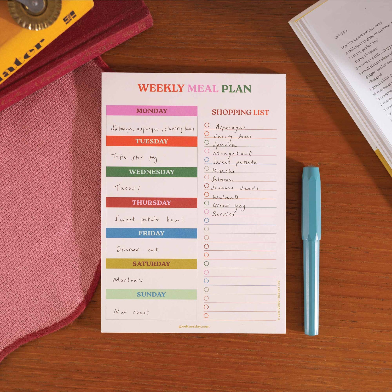 A5 Meal Planner + Shopping List