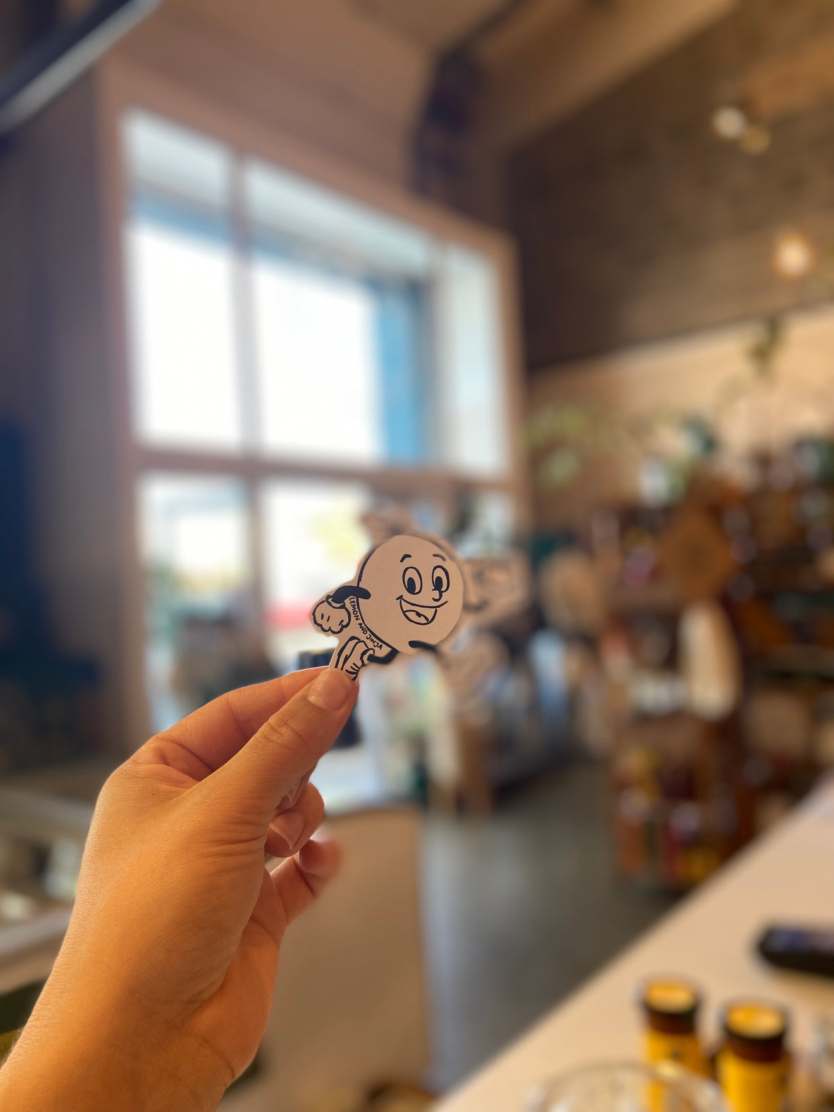 Run Club Lemon Paper Sticker