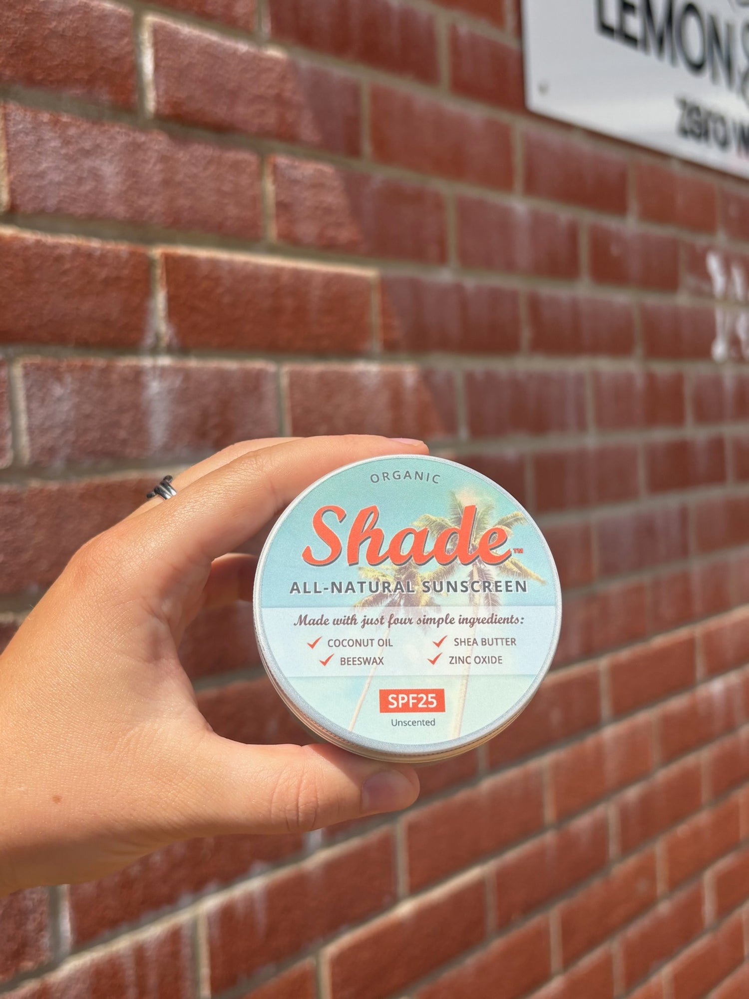 Shade SPF25 Natural Sunscreen Suncream