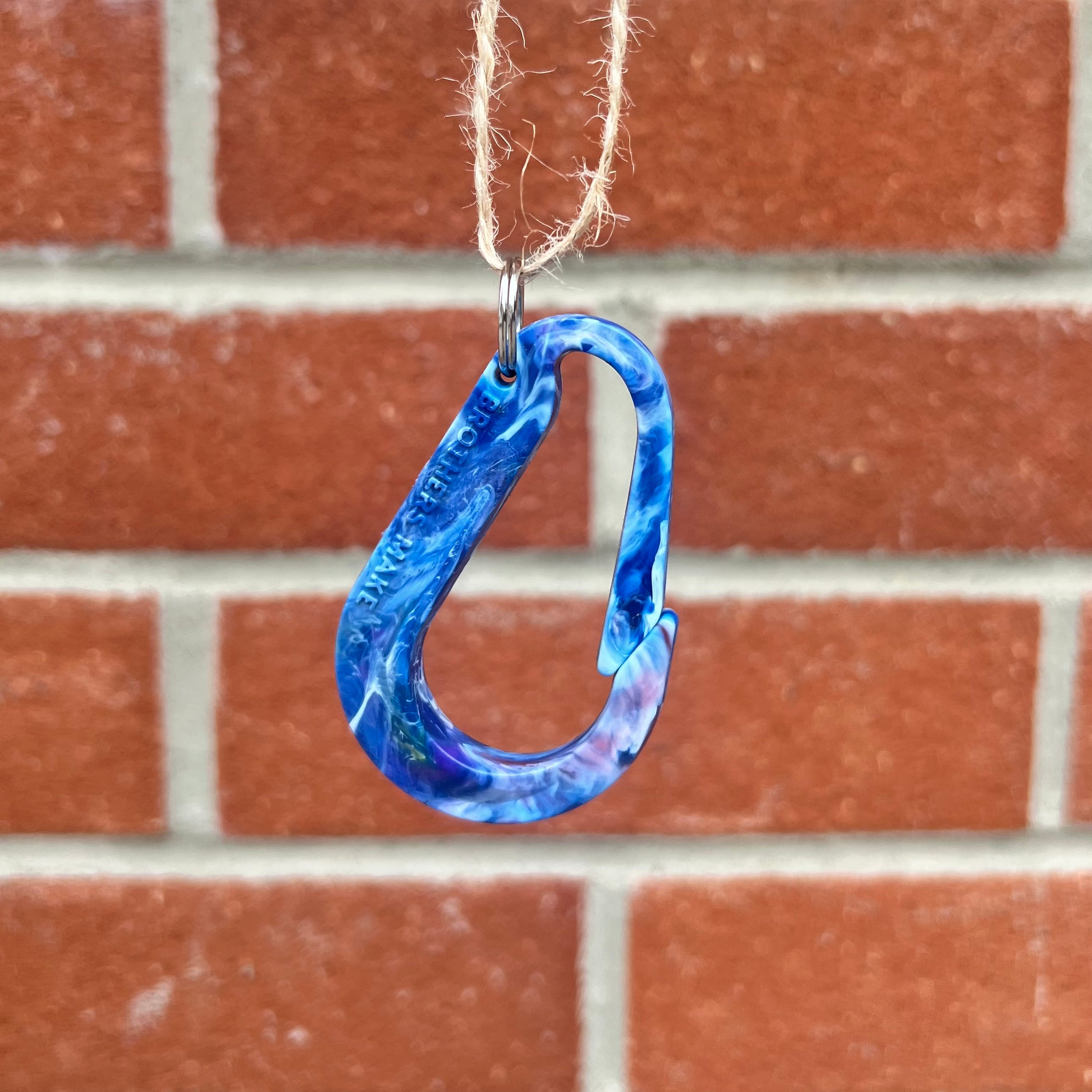 100% Recycled Plastic Carabiner Key Clip – Lemon and Jinja