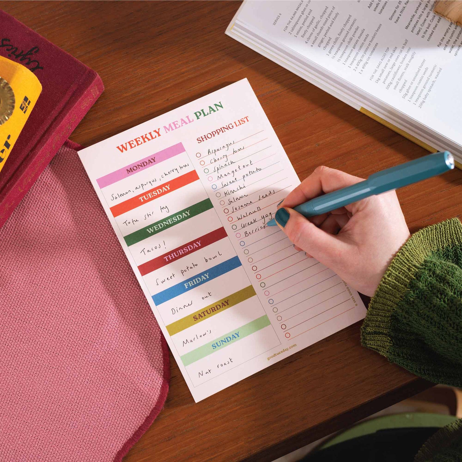 A5 Meal Planner + Shopping List