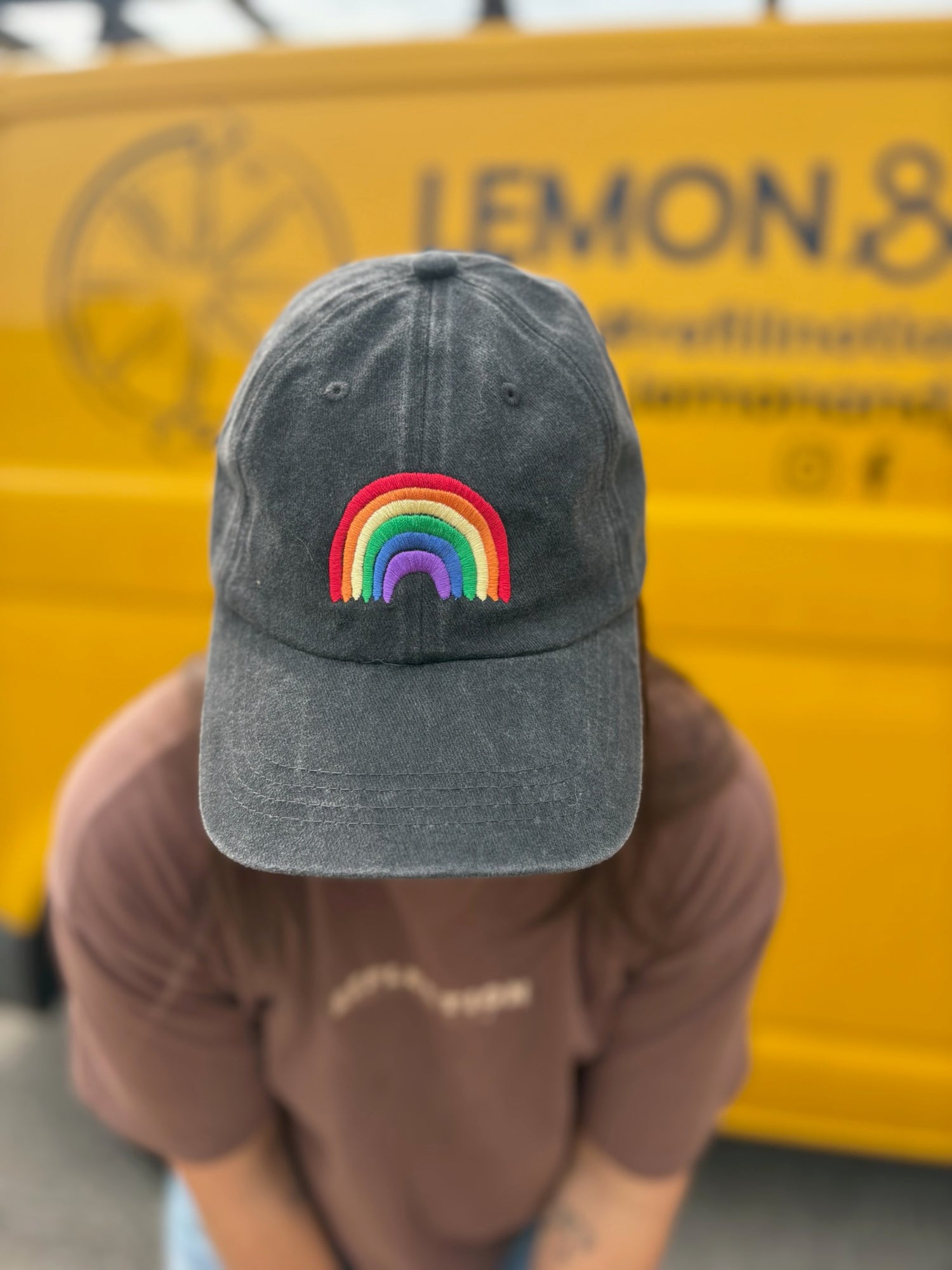 Preorder: Rainbow Vintage Style Cap
