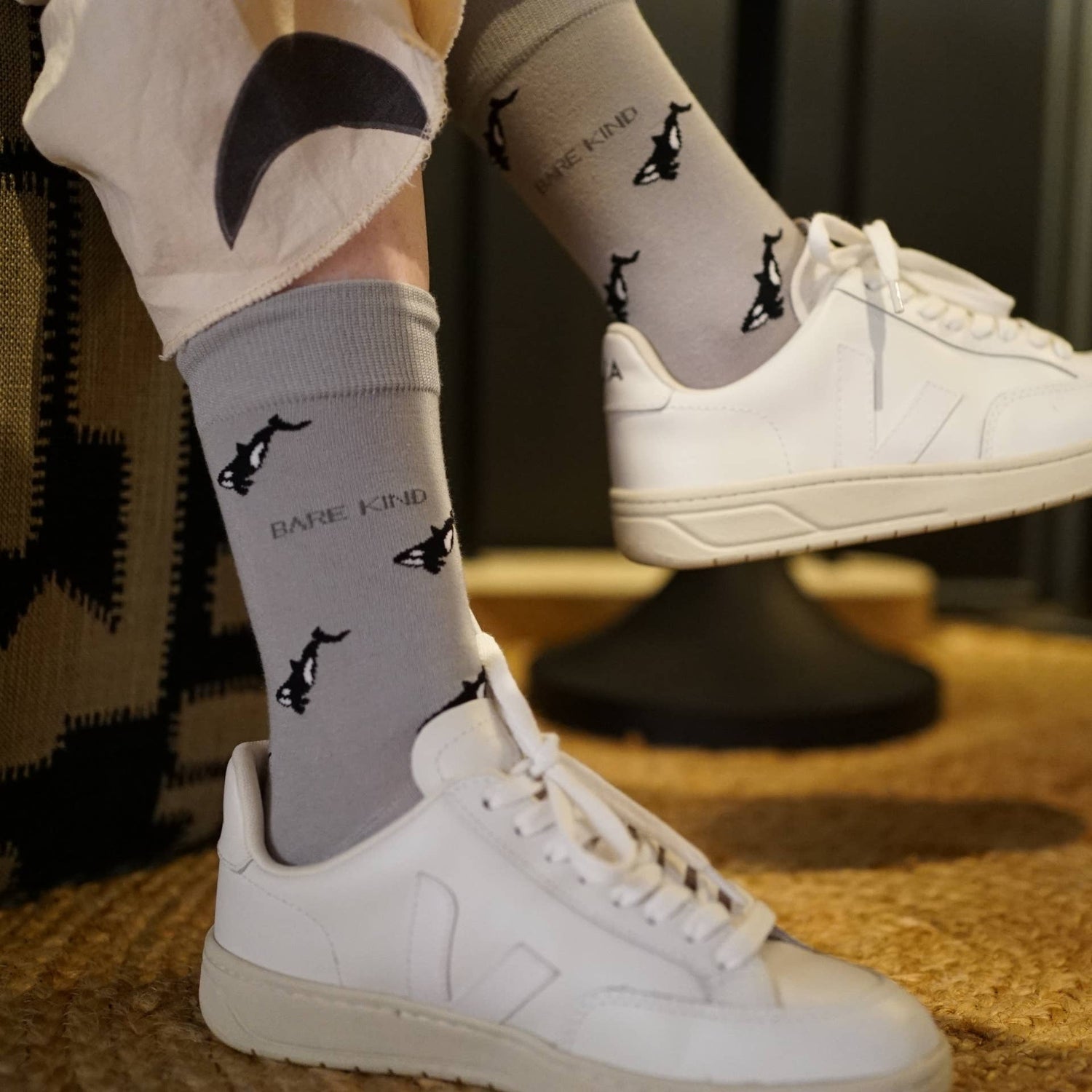 Small Motif Orca Socks
