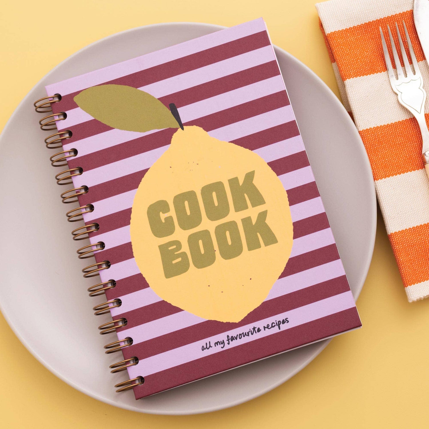 Recipe Book Journal A5 | Hardback | Lemon Zest