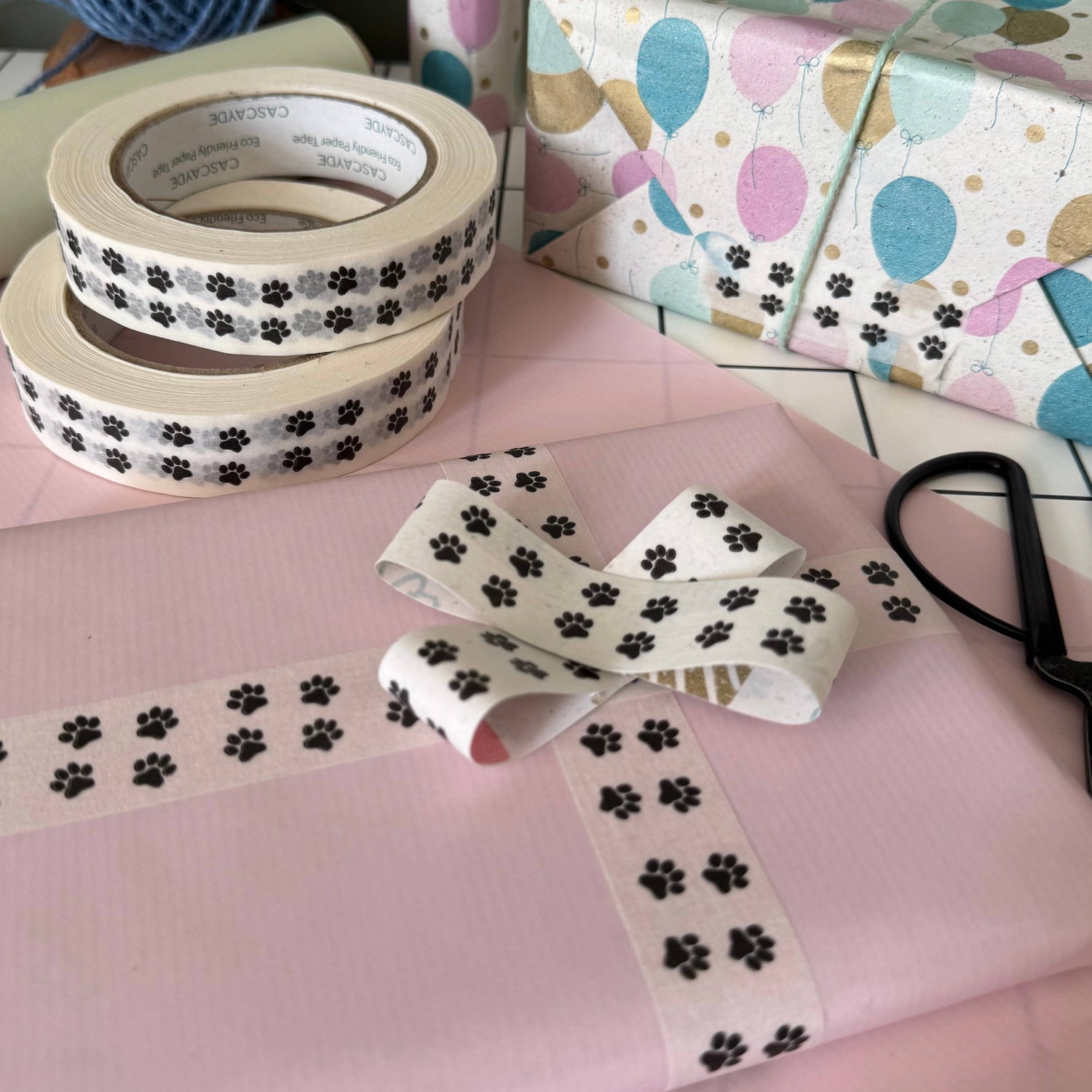 Paw Print Paper Tape