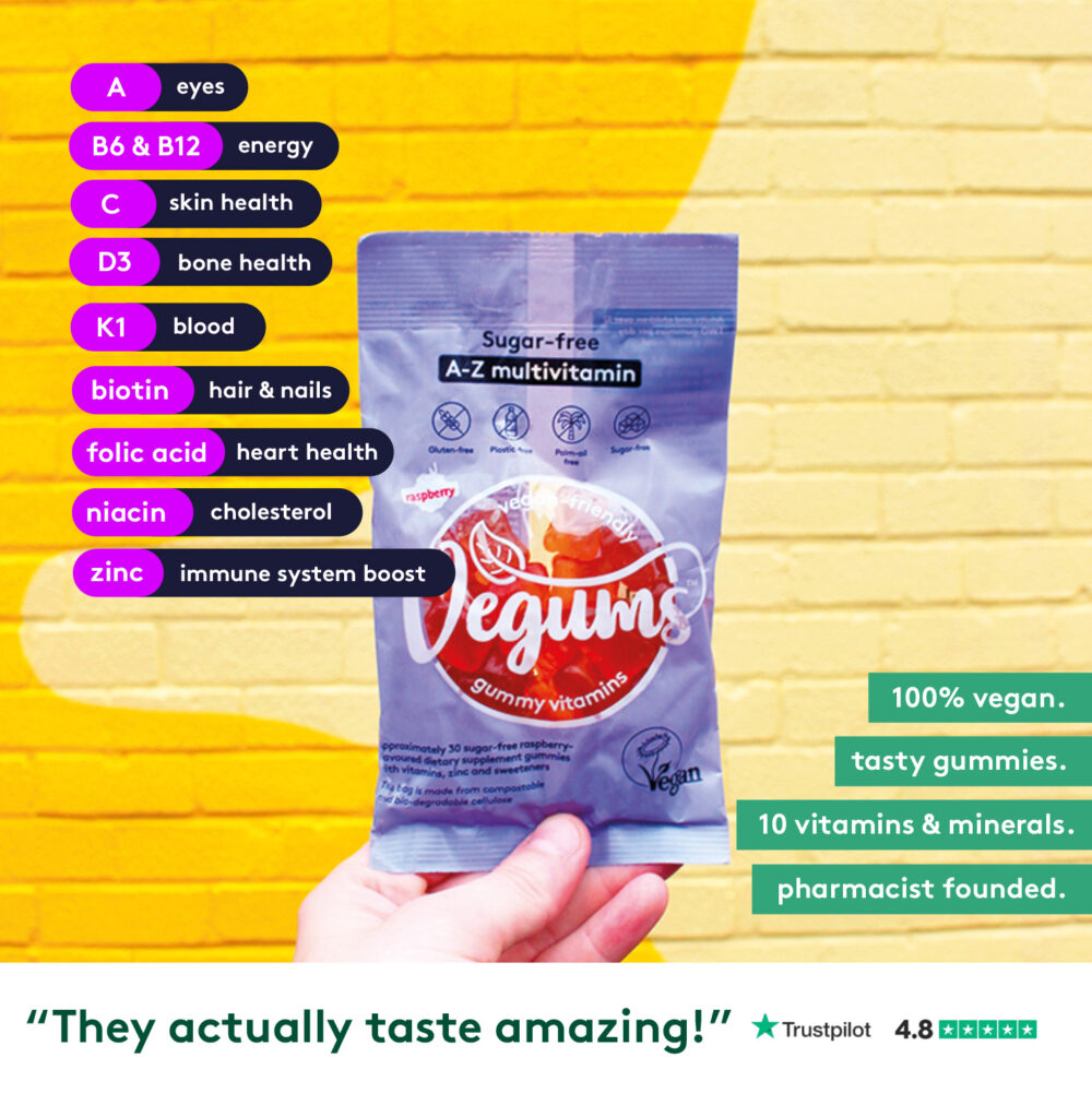 Vegums Vitamin Gummies 3 for 2 deal - FREE item