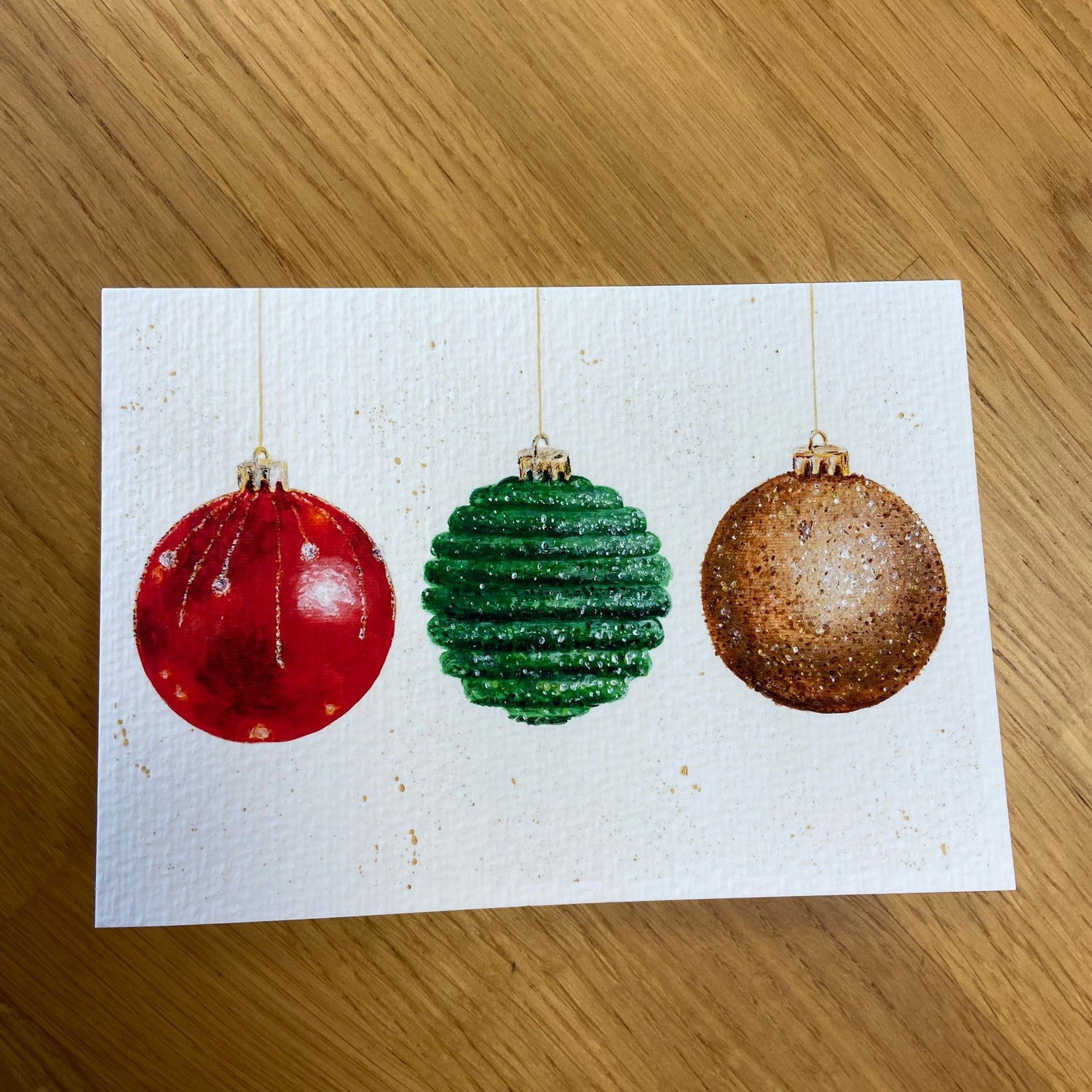 Acrylic Painting Christmas Cards