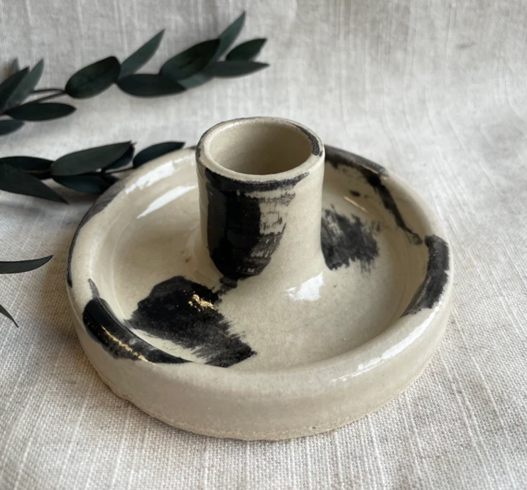 Ceramic Candlestick Holder