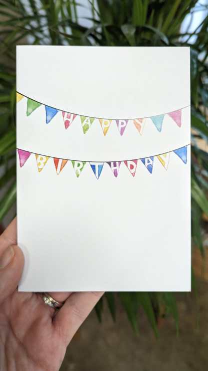 Happy Birthday Bunting Greetings Card