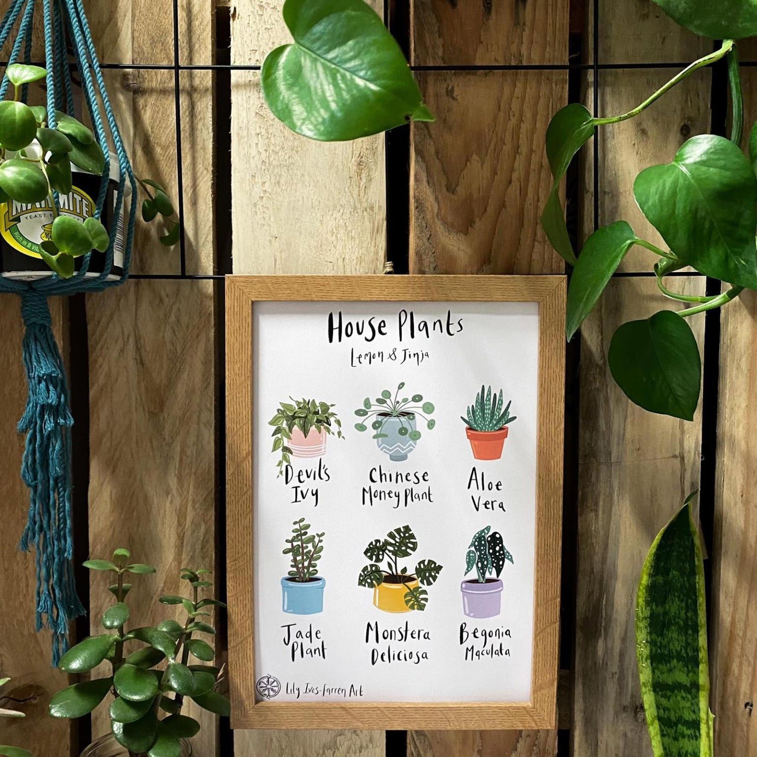 Houseplant Poster designed by Lemon and Jinja