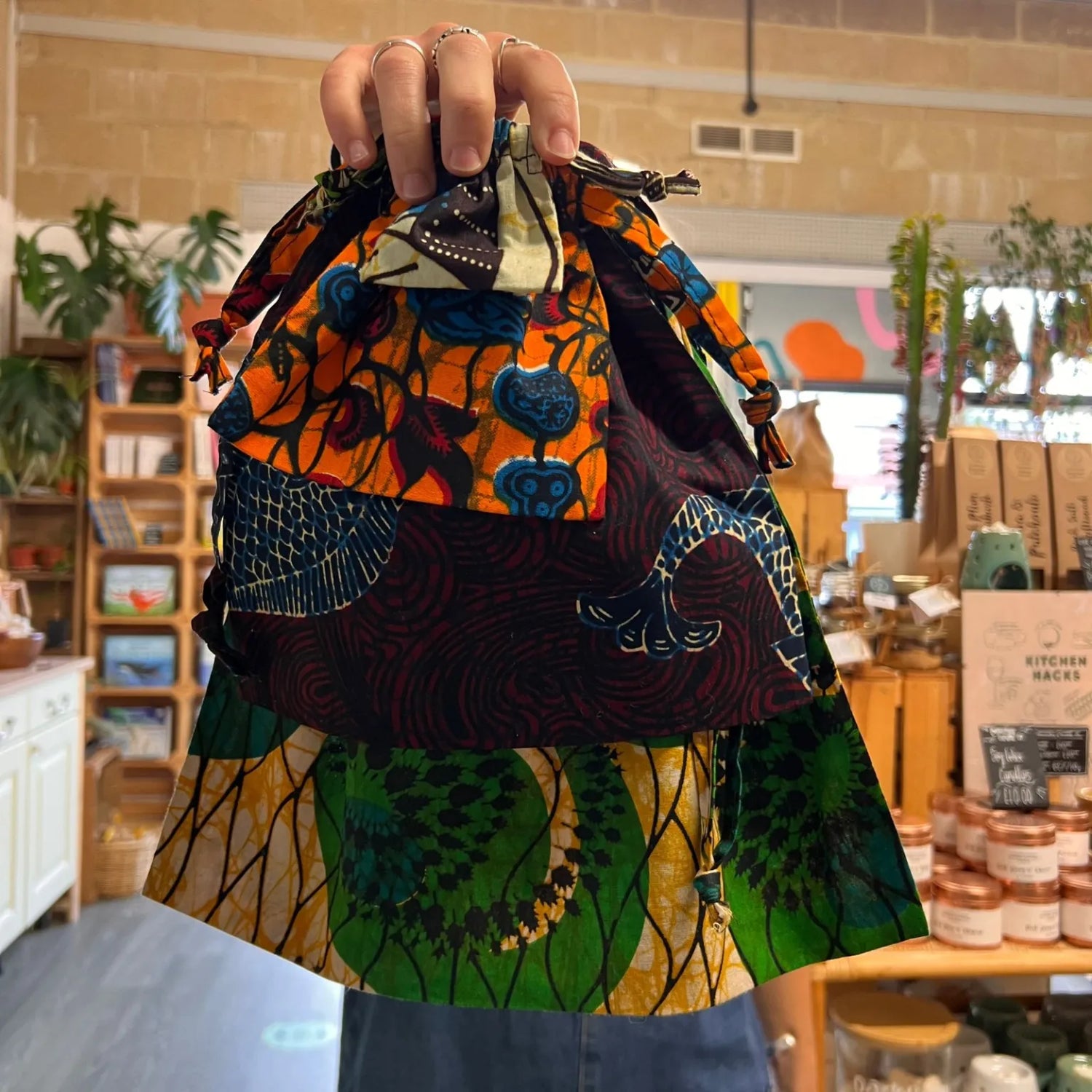 Kitenge Drawstring Bags