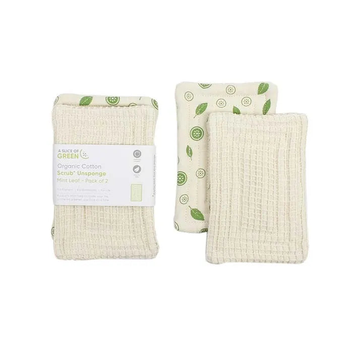 Mint Leaf Dish Scrubbie 2 Pack