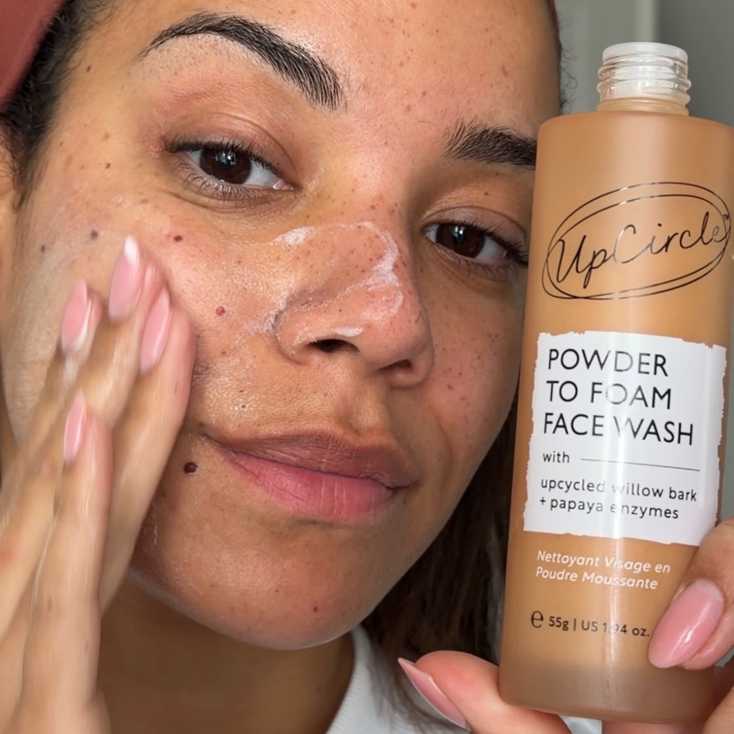 Powder to Foam Face Wash with Willow Bark + Papaya Enzymes