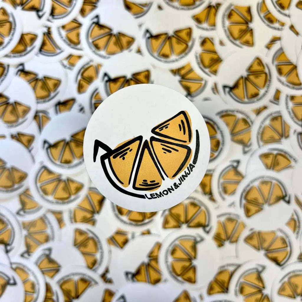 Lemon Paper Sticker