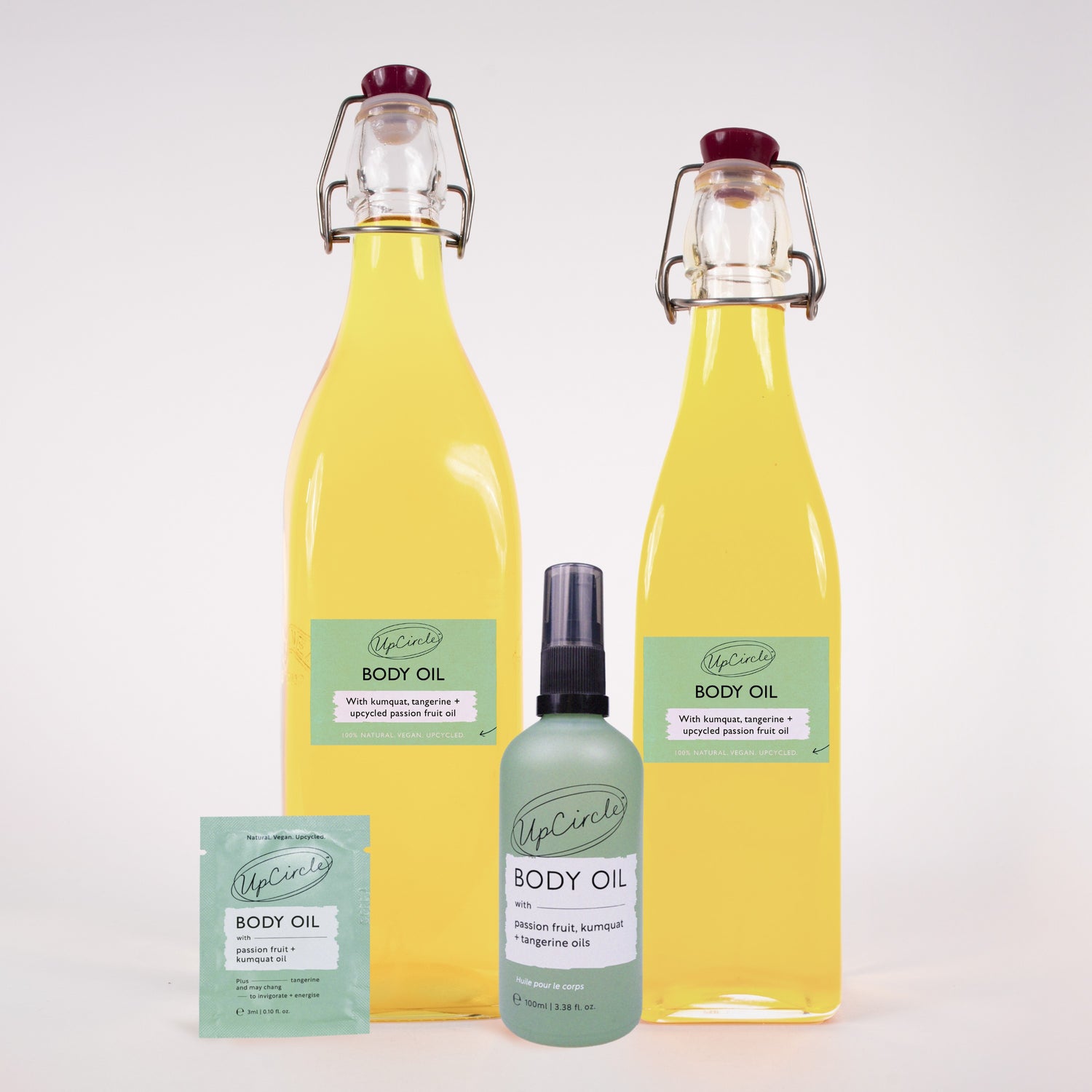 Refillable Body Oil with Passionfruit + Tangerine Oil