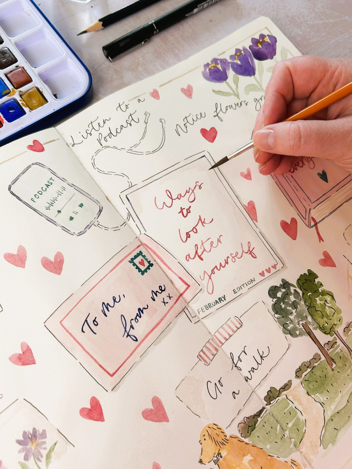 Watercolour Journalling with Alison Jane Calligraphy