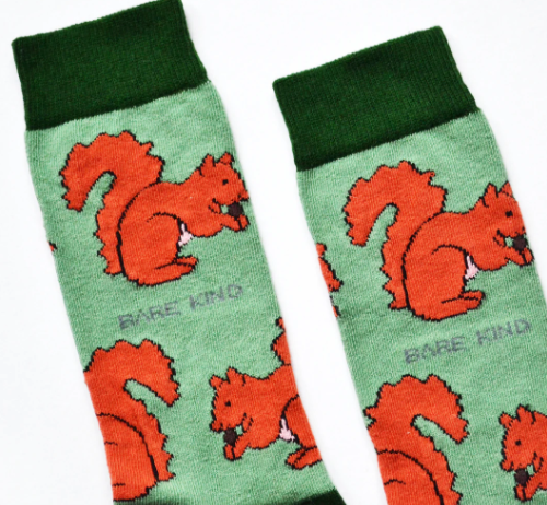 Red Squirrel Socks