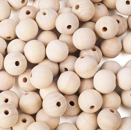 Wooden Macramé Beads