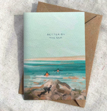 'Better by the Sea' Yaz Baxter Print