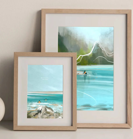 'Better by the Sea' Yaz Baxter Print