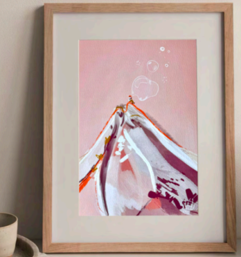 'Blowing Bubbles' Yaz Baxter Print