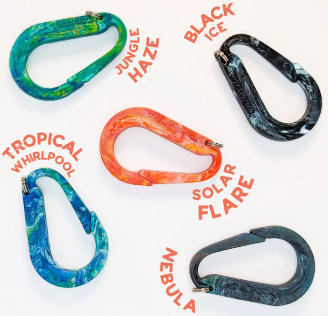 100% Recycled Plastic Carabiner Key Clip