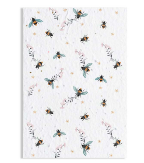 Buzzing Bees Greetings Card