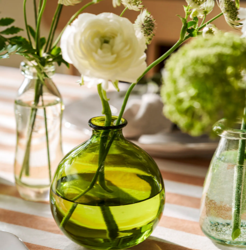 Clearwell Recycled Glass Bud Vase
