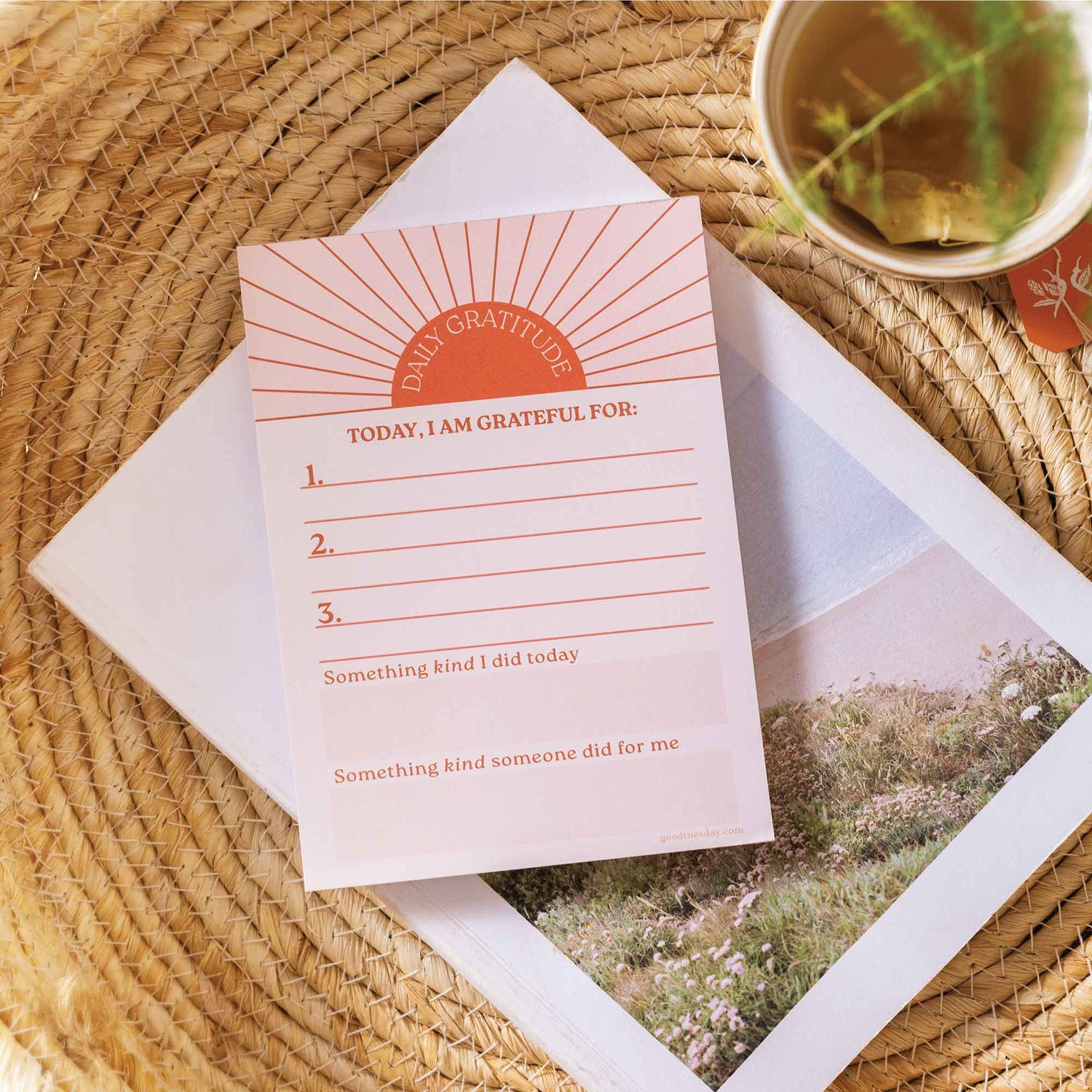 Sun Ray A6 Daily Gratitude Pad