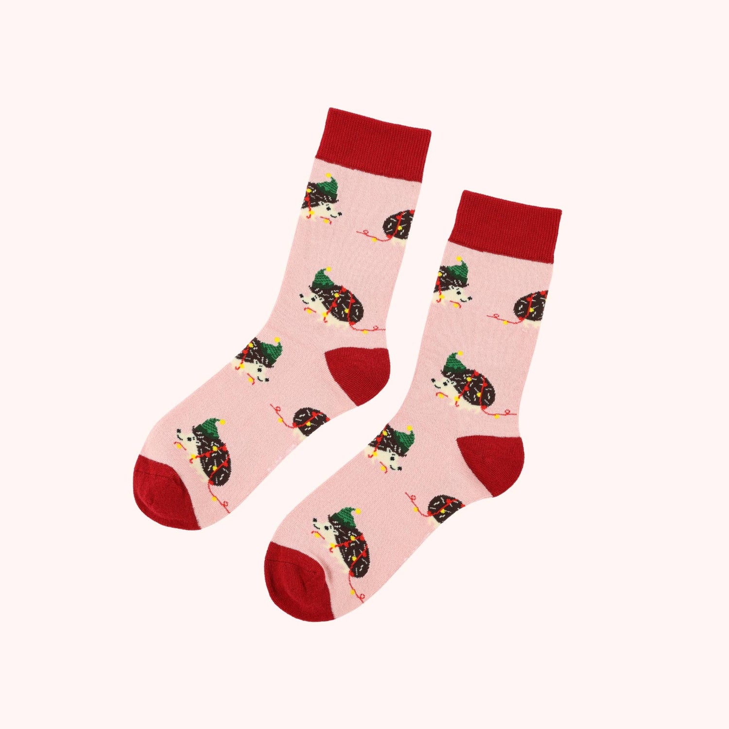Christmas Hedgehog Socks