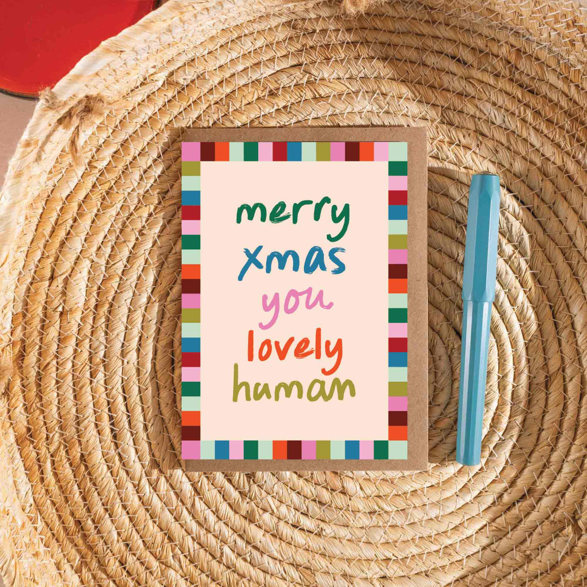 Merry Xmas You Lovely Human Christmas Greetings Card