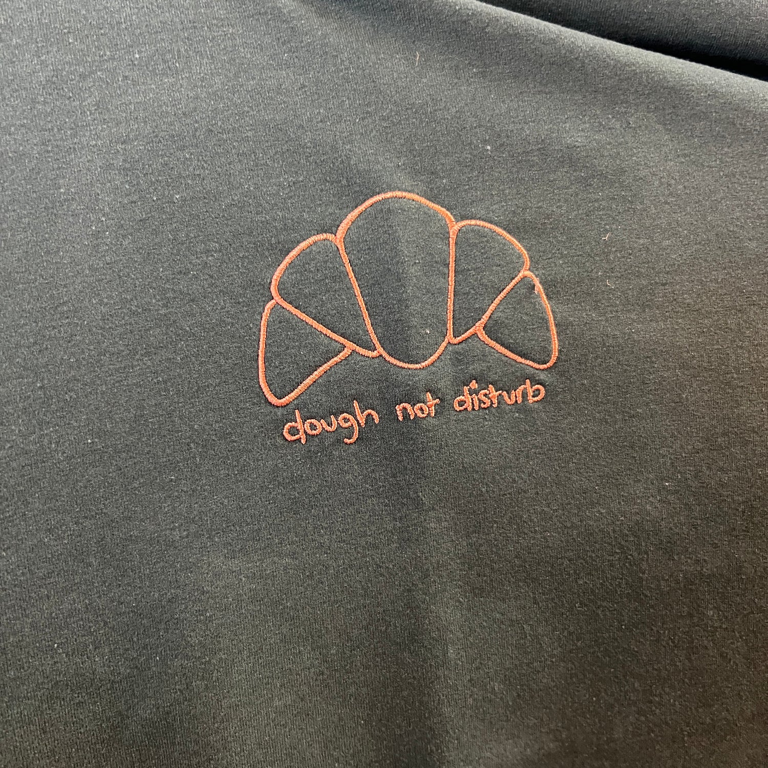 Dough not Disturb Embroidered Croissant T-Shirt