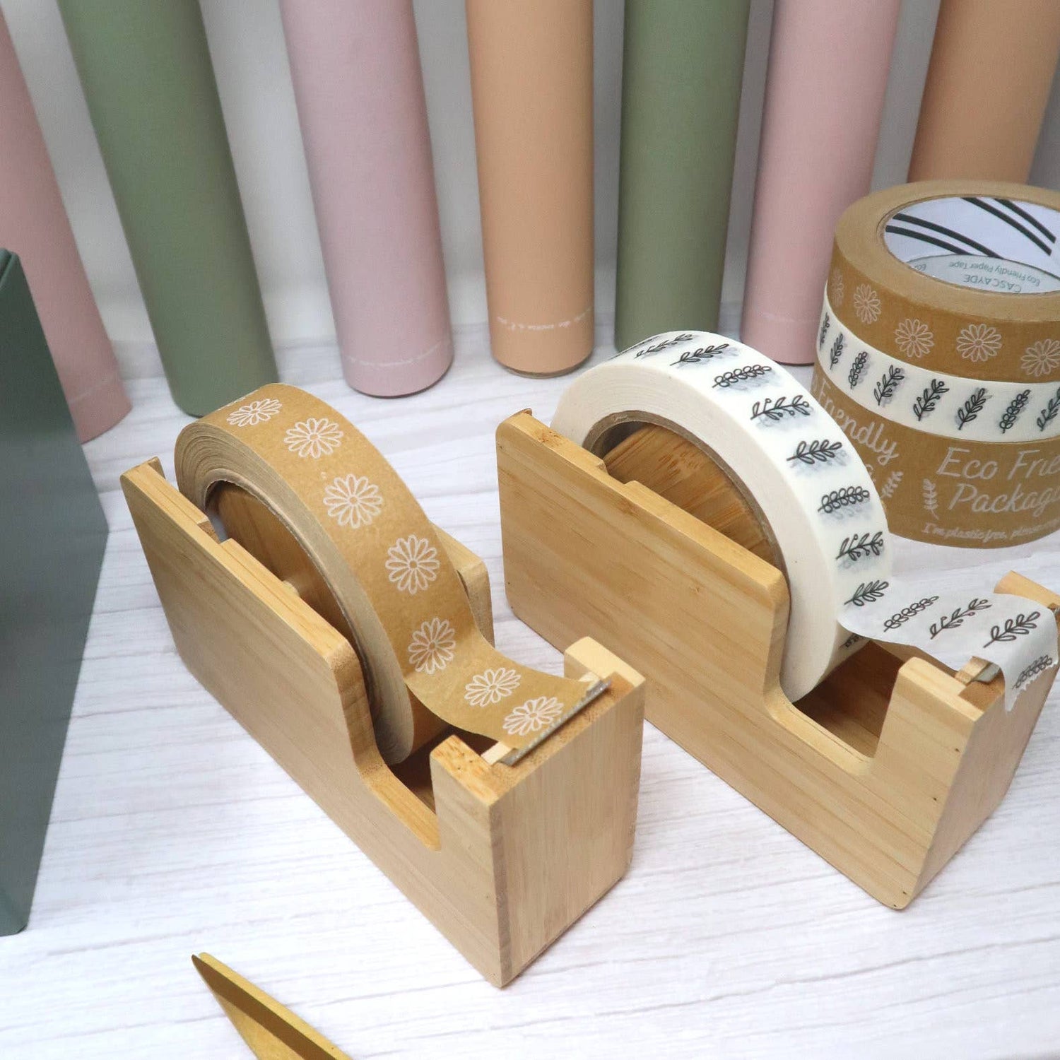 Bamboo Tape Dispenser
