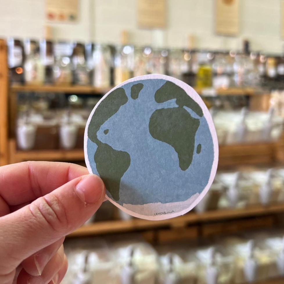 Earth Paper Sticker